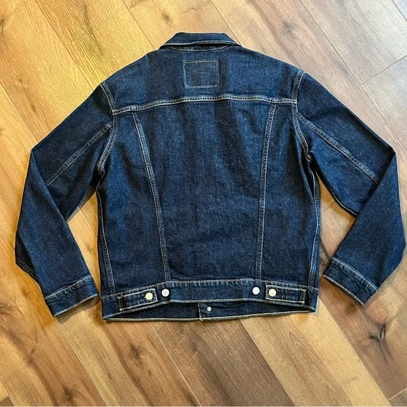 Levi’s Standard Trucker Denim Blue Jean Jacket Stretch Men’s Size Medium NWT - Picture 6 of 8